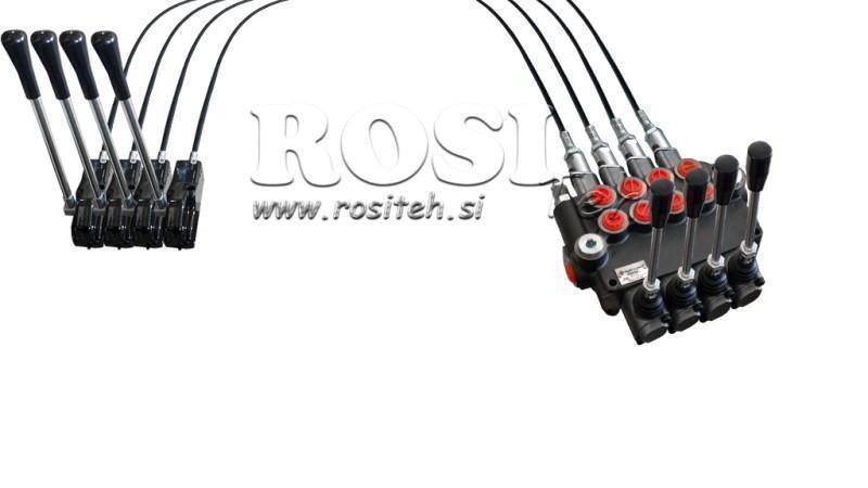 JOYSTICK DVOJNA ROČICA 1,5 met. HIDRAVLIČNI VENTIL 4xP80 lit.