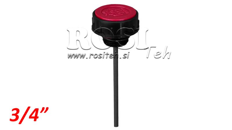 NALIVNI ČEP 3/4 z nivojno palico in odušnikom