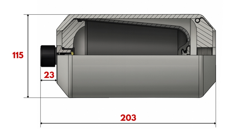 HIDRAVLIČNI AKUMULATOR 1 LIT - M18x1,5