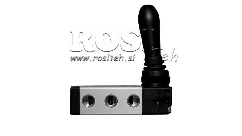 PNEVMATSKI ROČNI VENTIL 5/2 1/4 PRT-0852-ARR ROČNO VRAČANJE
