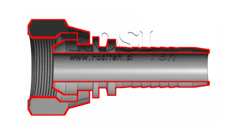 ΥΔΡΑΥΛΙΚΗ ΣΥΝΔΕΣΗ BSP ΘΗΛΥΚΗ DN6-M10X1