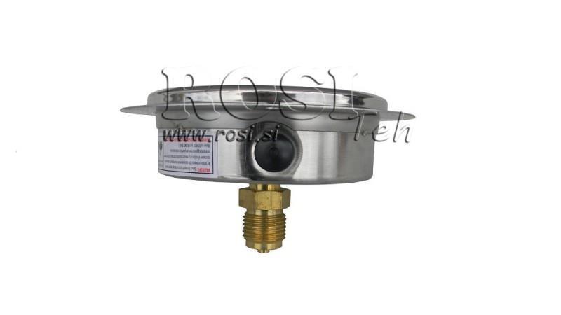 MANOMETER DN100 REAR 0 - 16 BAR - 1/2